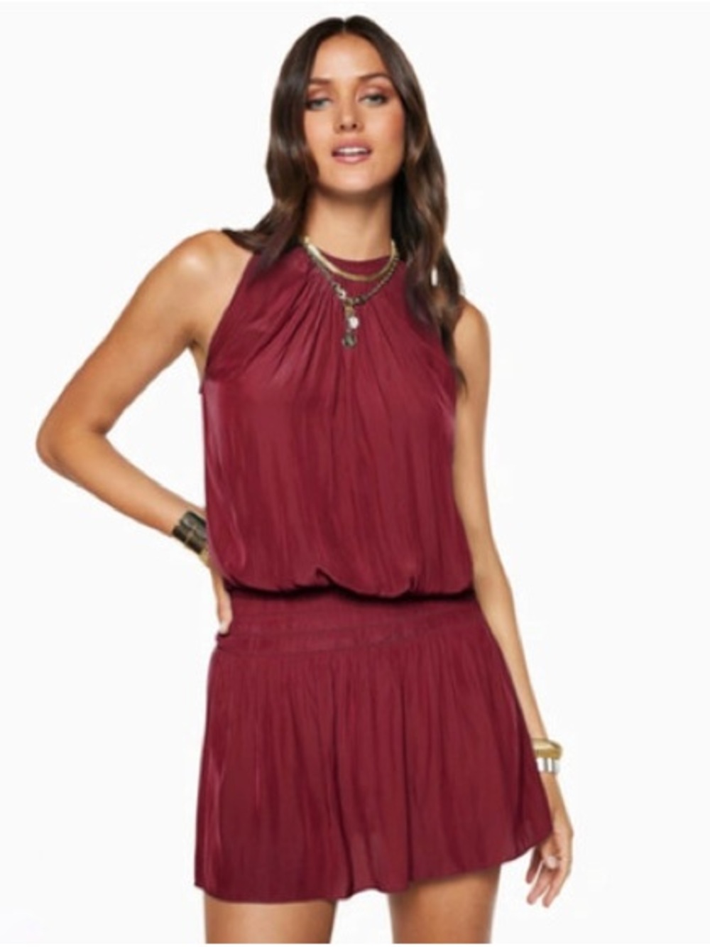 Ramy Brook Paris Dress in Mahogany